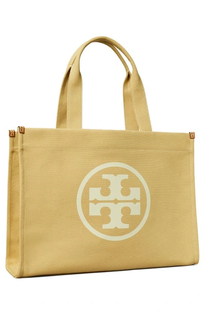 Tory Burch Ella Canvas Tote In Hickory