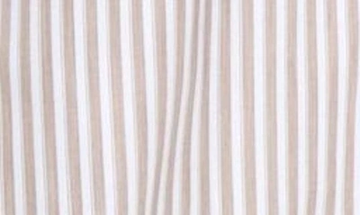 Eleventy Pinstripe Cotton Button-up Shirt In Sand