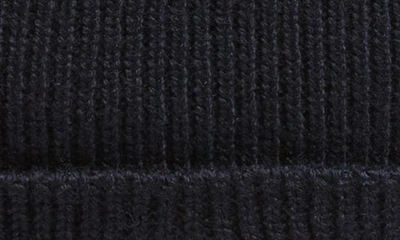 Moncler Beanie In Dark Navy Blue