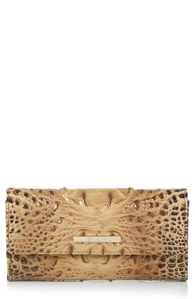 Brahmin Cordelia Croc Embossed Wallet In Pastry