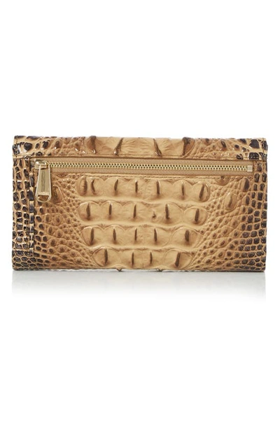 Brahmin Cordelia Croc Embossed Wallet In Pastry
