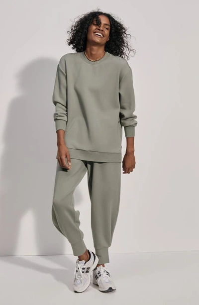 Shop Varley Charter Oversize Sweatshirt In Shadow