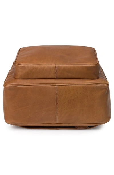 Shop Johnston & Murphy Rhodes Leather Backpack In Tan