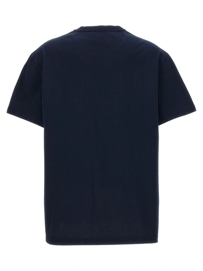 Shop Etro Embroidery T-shirt Blue