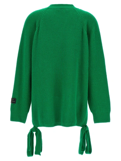 Shop Msgm Fringed Cardigan Sweater, Cardigans Green