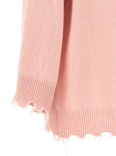 Shop Nude Fringed Hem Sweater Sweater, Cardigans Pink