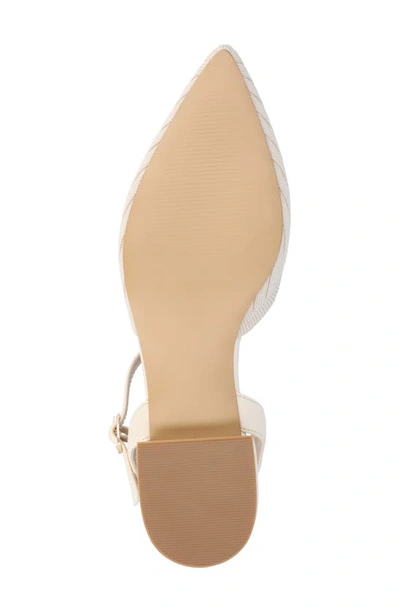 Shop Journee Collection Ansley Pointed Toe Pump In Beige