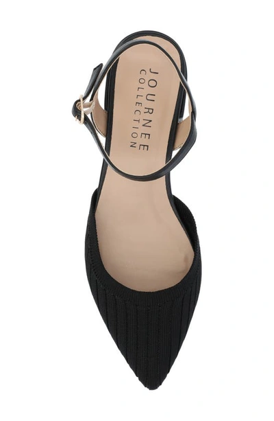 Shop Journee Collection Ansley Pointed Toe Pump In Black