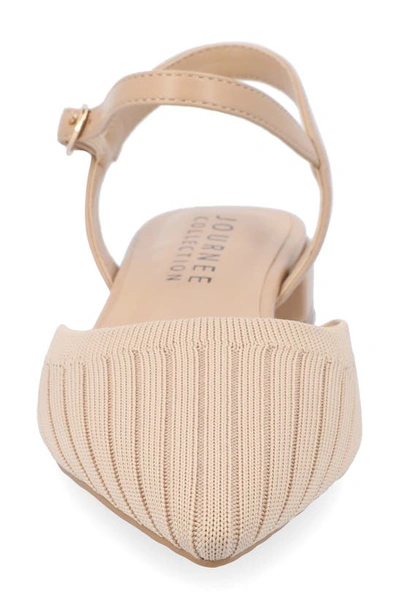Journee Collection Ansley Ankle Strap Flat In Tan