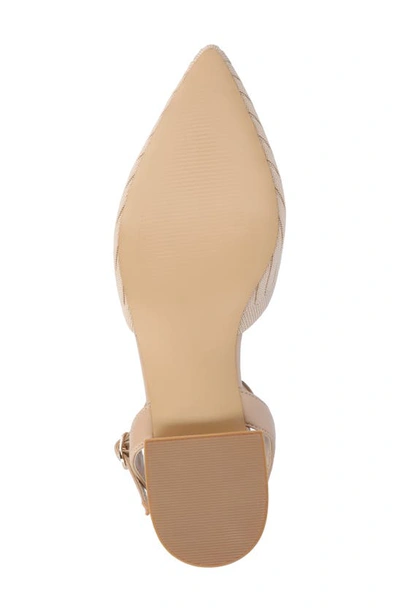 Journee Collection Ansley Ankle Strap Flat In Tan
