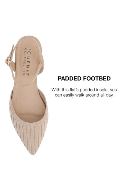 Journee Collection Ansley Ankle Strap Flat In Tan
