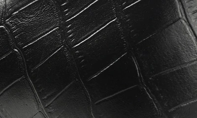 Journee Collection Celina Croc Embossed Loafer Pump In Black