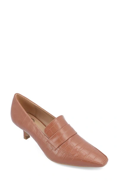 Shop Journee Collection Celina Loafer Pump In Brown