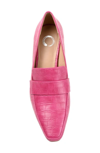 Shop Journee Collection Celina Loafer Pump In Fuchsia