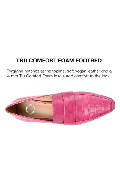 Journee Collection Women's Celina Kitten Heel Loafers In Fuchsia