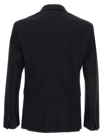 Dsquared2 Pinstripe-pattern Three-piece Suit In Black