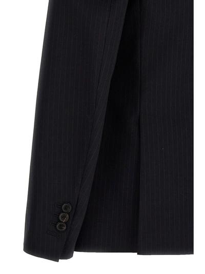 Dsquared2 Pinstripe-pattern Three-piece Suit In Black