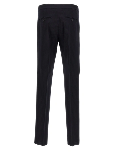 Dsquared2 Pinstripe-pattern Three-piece Suit In Black
