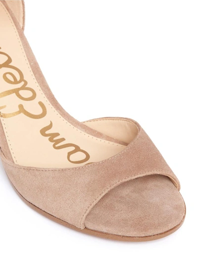 Shop Sam Edelman 'susie' Block Heel Ankle Strap Suede Sandals