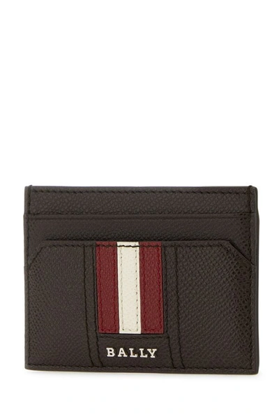 Shop Bally Man Chocolate Leather Thar Card Holder In Brown