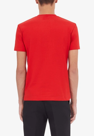 Ferragamo Basic Short-sleeved T-shirt In Red