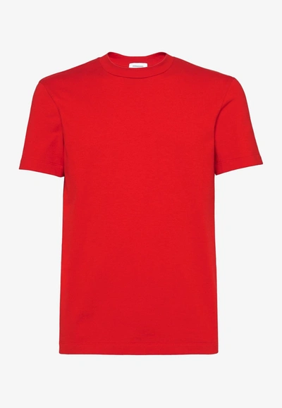 Ferragamo Basic Short-sleeved T-shirt In Red
