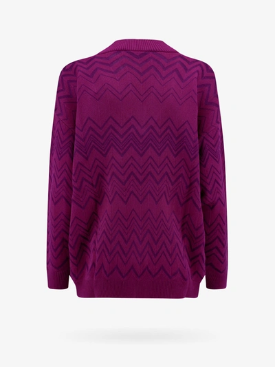 Shop Missoni Woman Sweater Woman Purple Knitwear