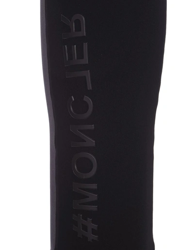 Shop Moncler Grenoble Technical Jersey Leggings In Black
