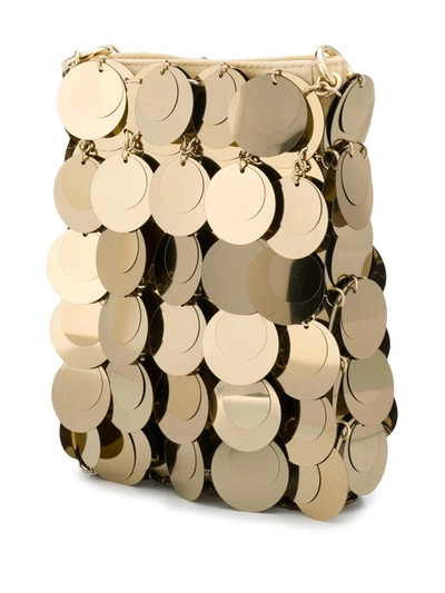 Shop Paco Rabanne Sac Soir Sparkle Mini Bag In Gold In Golden