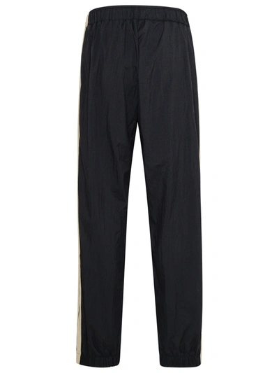 Shop Palm Angels Man  Black Polyester Trousers