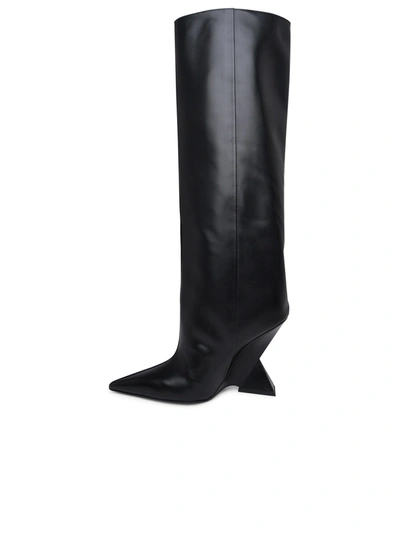 Shop Attico The  Woman The  Cheope Black Leather Boots
