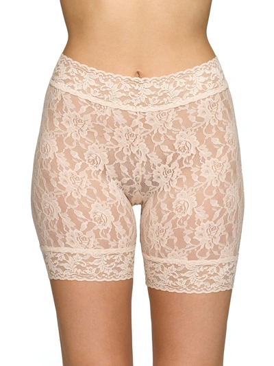 Shop Hanky Panky Signature Lace Bike Short In Brown