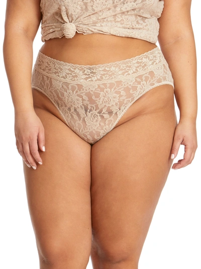 Shop Hanky Panky Plus Size Signature Lace French Brief In Brown