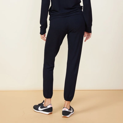 Monrow Supersoft Vintage Sweats In Blue Black