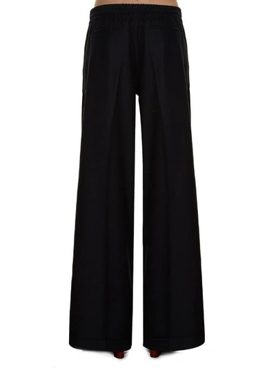 Valentino Tie-waist Wide-leg Silk Crepe De Chine Trousers In Black ...