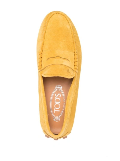 Shop Tod's Bubble Rubber. Shoes In Yellow &amp; Orange