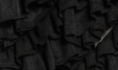 Shop Ulla Johnson Sarafina Ruffle Mesh Skirt In Noir