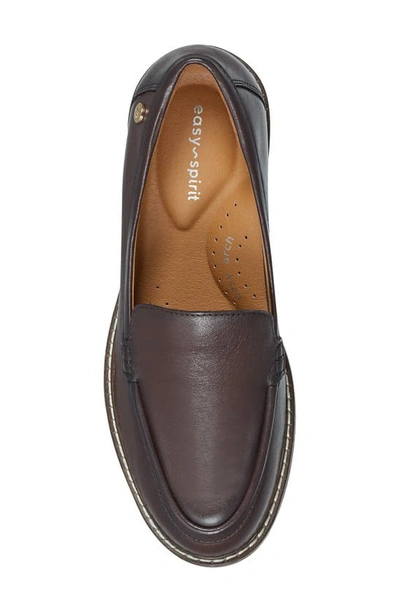 Shop Easy Spirit Jaylin Loafer In Dark Brown