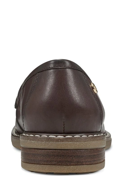 Easy Spirit Jaylin Womens Leather Slip On Loafers In Dark Brown