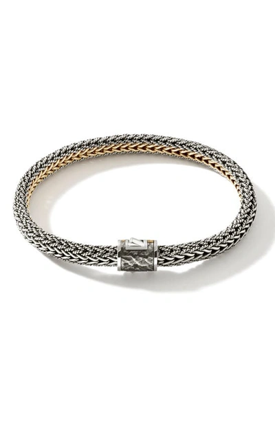 Shop John Hardy Classic Chain Reversible Bracelet In Silver