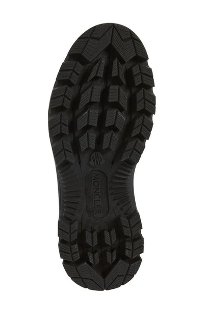 Moncler Hevea Leather Chelsea Ankle Booties In Black