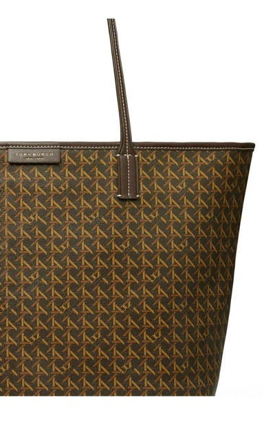 Shop Tory Burch Ever-ready Zip Tote In Chocolate