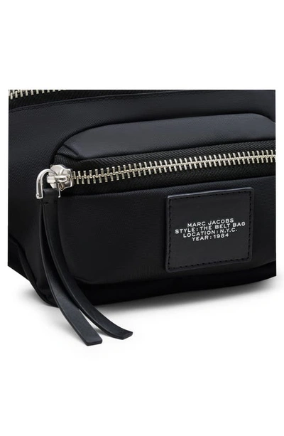 Shop Marc Jacobs The Biker Nylon Belt Bag In Black