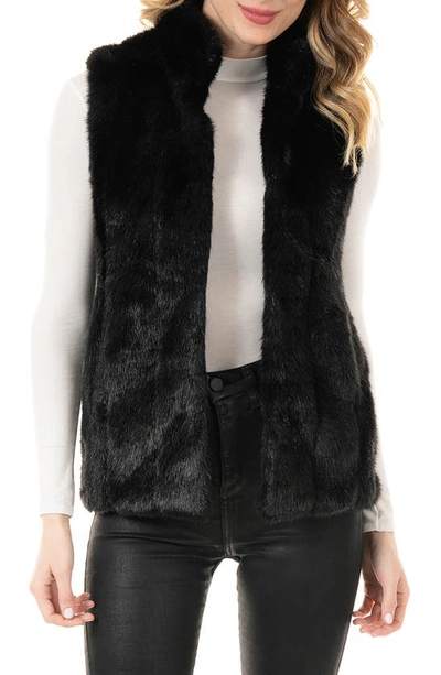 Shop Donna Salyers Fabulous-furs Signature Series Hook Faux Fur Vest In Blamink