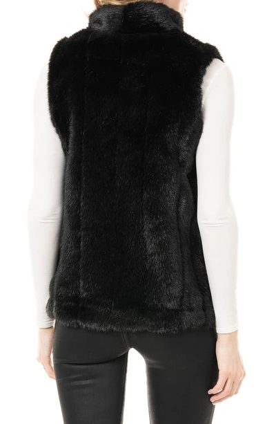 Donna Salyers Fabulous-furs Signature Series Hook Faux Fur Vest In Blamink