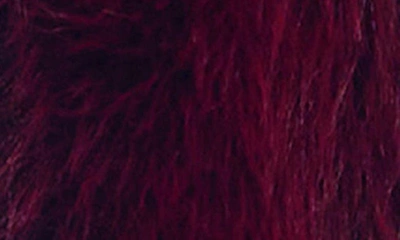 Donna Salyers Fabulous-furs Happy Hour Faux Fur Jacket In Merlot