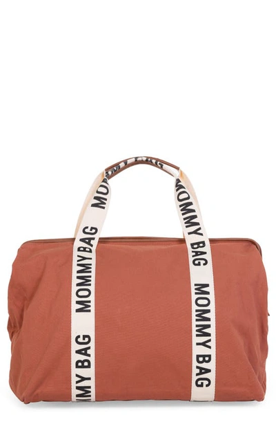 Shop Childhome Mommy Signature Diaper Bag In Terracotta