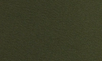 Moncler Water Repellent Belted Technical Stretch Nylon Shorts In Military Green