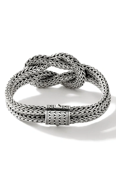 John Hardy Classic Chain Knot Layered Rope Bracelet In Silver