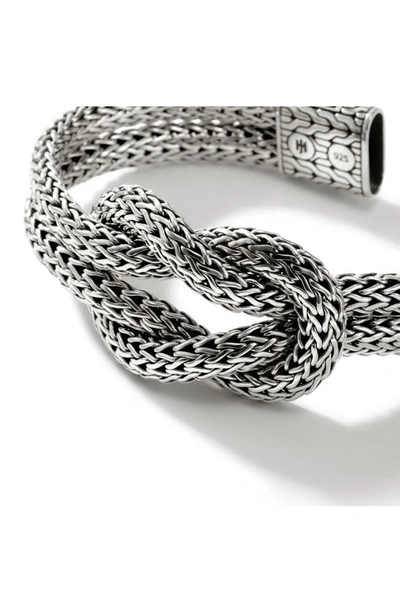 John Hardy Classic Chain Knot Layered Rope Bracelet In Silver